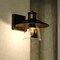 Vaxcel Westport Steel LED Black Motion Sensor Dusk to Dawn Outdoor Wall Light Coastal Clear Glass T0753 - alternate 1